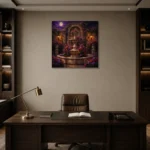 Premium Wall Art Kare Html Edition – BEDROOMNW02116 displayed in a contemporary gallery-inspired room