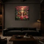 Premium Wall Art Kare Html Edition – BEDROOMNW02118 shown in a warm modern interior