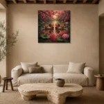 Premium Wall Art Kare Html Edition – BEDROOMNW02118 presented in a sophisticated home setting