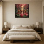 Premium Wall Art Kare Html Edition – BEDROOMNW02118 showcased in an elegant minimalist interior