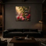 Premium Wall Art Kare Html Edition – BEDROOMNW02119 shown in a warm modern interior