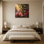 Premium Wall Art Kare Html Edition – BEDROOMNW02119 showcased in an elegant minimalist interior