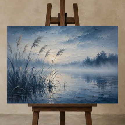 Premium Wall Art Yatay Html Edition – BEDROOMNW02123 displayed on a studio easel