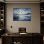 Premium Wall Art Yatay Html Edition – BEDROOMNW02123 displayed in a contemporary gallery-inspired room