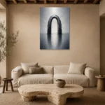 Premium Wall Art Dikey Html Edition – BEDROOMNW02125 presented in a sophisticated home setting