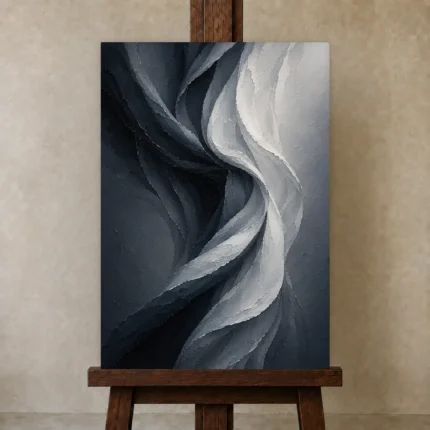 Premium Wall Art Dikey Html Edition – BEDROOMNW02126 displayed on a studio easel