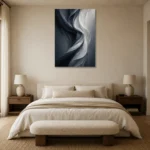 Premium Wall Art Dikey Html Edition – BEDROOMNW02126 showcased in an elegant minimalist interior
