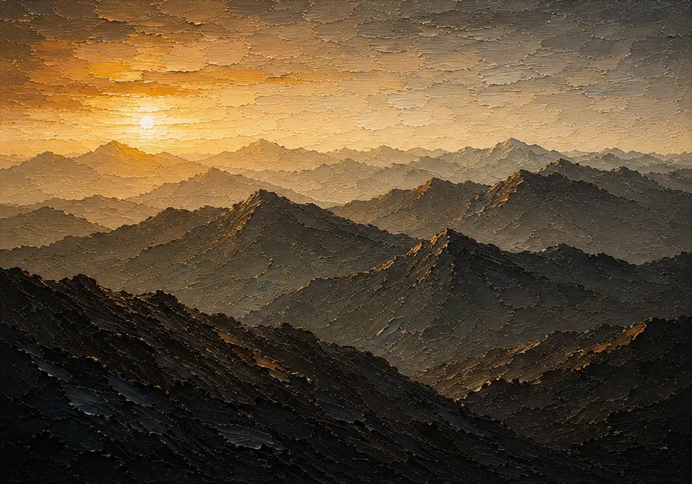 Ember Ridge Neutral Bedroom Wall Art Espresso Gallery Art Print