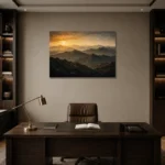 Premium Wall Art Yatay Html Edition – BEDROOMNW02130 displayed in a contemporary gallery-inspired room