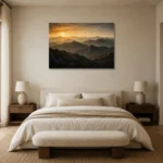 Premium Wall Art Yatay Html Edition – BEDROOMNW02130 showcased in an elegant minimalist interior