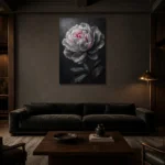 Premium Wall Art Dikey Html Edition – BEDROOMNW02133 shown in a warm modern interior