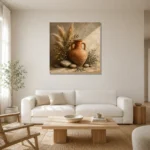 Premium Wall Art Kare Html Edition – BEDROOMNW02136 styled in a refined neutral interior