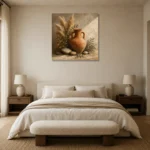 Premium Wall Art Kare Html Edition – BEDROOMNW02136 showcased in an elegant minimalist interior