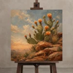 Premium Wall Art Kare Html Edition – BEDROOMNW02138 displayed on a studio easel