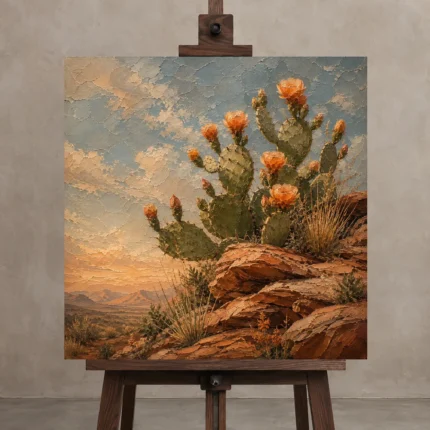 Premium Wall Art Kare Html Edition – BEDROOMNW02138 displayed on a studio easel