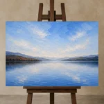 Premium Wall Art Yatay Html Edition – BEDROOMNW02145 displayed on a studio easel