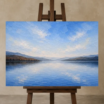 Premium Wall Art Yatay Html Edition – BEDROOMNW02145 displayed on a studio easel