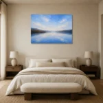 Premium Wall Art Yatay Html Edition – BEDROOMNW02145 showcased in an elegant minimalist interior