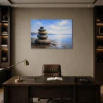 Premium Wall Art Yatay Html Edition – BEDROOMNW02146 displayed in a contemporary gallery-inspired room