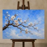 Premium Wall Art Yatay Html Edition – BEDROOMNW02147 displayed on a studio easel