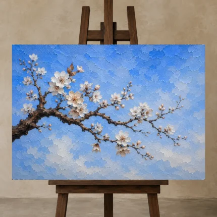 Premium Wall Art Yatay Html Edition – BEDROOMNW02147 displayed on a studio easel