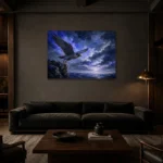 Premium Wall Art Yatay Html Edition – BEDROOMNW02152 shown in a warm modern interior