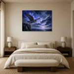 Premium Wall Art Yatay Html Edition – BEDROOMNW02152 showcased in an elegant minimalist interior