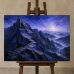 Premium Wall Art Yatay Html Edition – BEDROOMNW02153 displayed on a studio easel