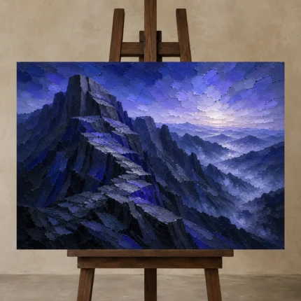 Premium Wall Art Yatay Html Edition – BEDROOMNW02153 displayed on a studio easel