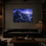 Premium Wall Art Yatay Html Edition – BEDROOMNW02153 shown in a warm modern interior