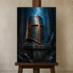 Premium Wall Art Dikey Html Edition – BEDROOMNW02154 displayed on a studio easel