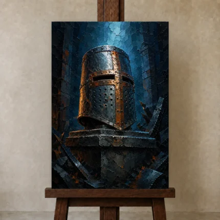 Premium Wall Art Dikey Html Edition – BEDROOMNW02154 displayed on a studio easel