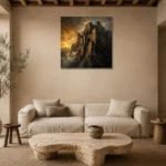 Premium Wall Art Kare Html Edition – BEDROOMNW02157 presented in a sophisticated home setting