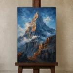 Premium Wall Art Dikey Html Edition – BEDROOMNW02163 displayed on a studio easel