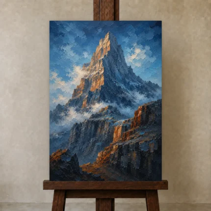 Premium Wall Art Dikey Html Edition – BEDROOMNW02163 displayed on a studio easel