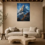 Premium Wall Art Dikey Html Edition – BEDROOMNW02163 presented in a sophisticated home setting