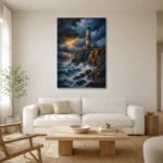 Premium Wall Art Dikey Html Edition – BEDROOMNW02165 styled in a refined neutral interior