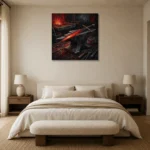 Premium Wall Art Kare Html Edition – BEDROOMNW02166 showcased in an elegant minimalist interior