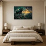 Premium Wall Art Yatay Html Edition – BEDROOMNW02169 showcased in an elegant minimalist interior