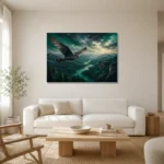 Premium Wall Art Yatay Html Edition – BEDROOMNW02171 styled in a refined neutral interior