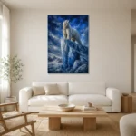 Premium Wall Art Dikey Html Edition – BEDROOMNW02175 styled in a refined neutral interior