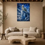 Premium Wall Art Dikey Html Edition – BEDROOMNW02175 presented in a sophisticated home setting