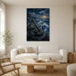 Premium Wall Art Dikey Html Edition – BEDROOMNW02176 styled in a refined neutral interior
