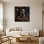 Premium Wall Art Kare Html Edition – BEDROOMNW02179 styled in a refined neutral interior