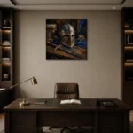 Premium Wall Art Kare Html Edition – BEDROOMNW02179 displayed in a contemporary gallery-inspired room