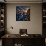 Premium Wall Art Kare Html Edition – BEDROOMNW02180 displayed in a contemporary gallery-inspired room