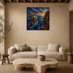Premium Wall Art Kare Html Edition – BEDROOMNW02180 presented in a sophisticated home setting