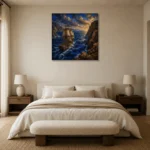 Premium Wall Art Kare Html Edition – BEDROOMNW02180 showcased in an elegant minimalist interior
