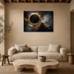 Premium Wall Art Yatay Html Edition – BLACKGOLDNW2003 presented in a sophisticated home setting