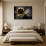 Premium Wall Art Yatay Html Edition – BLACKGOLDNW2003 showcased in an elegant minimalist interior
